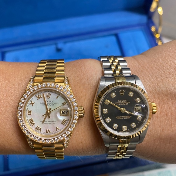 HP🎉ROLEX DATEJUST WATCH DIAMONDS - Picture 15 of 16